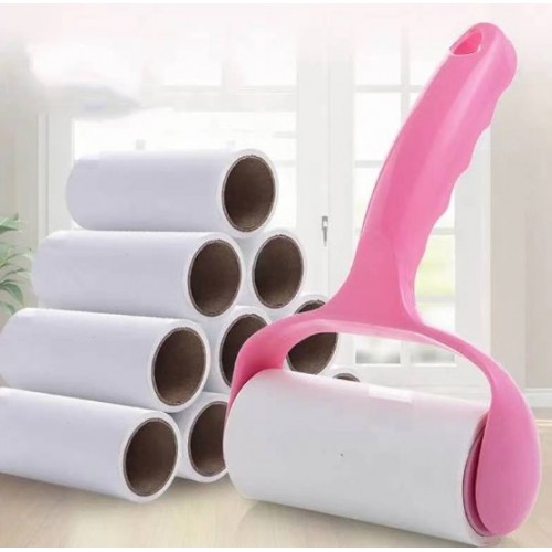 Rodillo quitapelusas adhesivo reutilizable diseñado para eliminar de forma rápida y práctica polvo, cabellos, pelusas y suciedad de ropa, muebles, sofás, alfombras y superficies del hogar- Por Mayoreo  34142-113