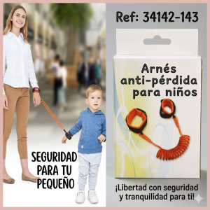 Correa de seguridad anti pérdida para niños. Ayuda a mantenerlos cerca y seguros durante paseos y viajes-  Por Mayoreo 34142-143