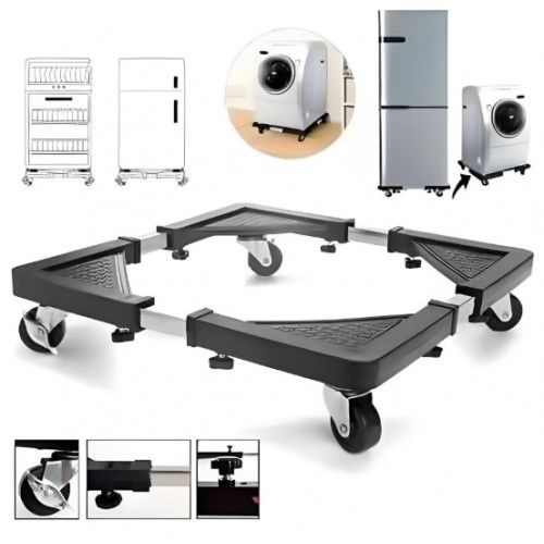 Base móvil ajustable con 4 ruedas, ideal para lavadoras, refrigeradores, secadoras, muebles y electrodomésticos pesados- Soporta hasta 100 kg y permite ajustarse de 60 a 80 cm- Por mayoreo Base móvil ajustable con 4 ruedas, ideal para lavadoras, refrigeradores, secadoras, muebles y electrodomésticos pesados- Soporta hasta 100 kg y permite ajustarse de 60 a 80 cm- Por mayoreo