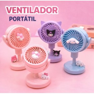 Ventilador portátil de escritorio con base estable y cabezal ajustable. Compacto, práctico y decorativo- Por Mayoreo 677-96