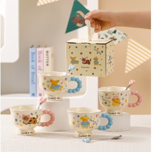 Taza de cerámica con diseño decorativo una opción práctica y elegante para el hogar, Por Mayoreo 8147-1