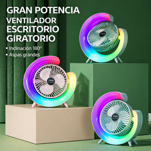 Ventilador de escritorio USB de colores, recargable, para el hogar, la oficina, el dormitorio, Mayoreo883426