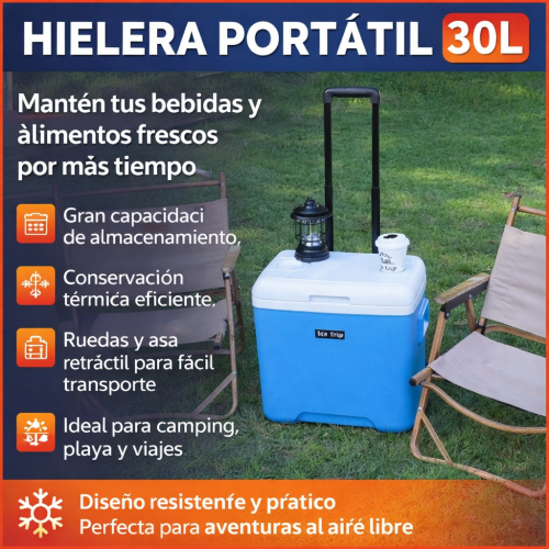 Hielera grande portátil de 30L con ruedas, Tamaño:46*35*43cm, por Mayoreo BW11 Hielera grande portátil de 30L con ruedas, Tamaño:46*35*43cm, por Mayoreo BW11