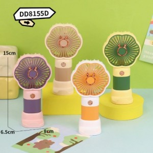 Mini ventilador portátil recargable con diseño flor, compacto, ligero y práctico para uso diario-  Por Mayoreo DD8155D