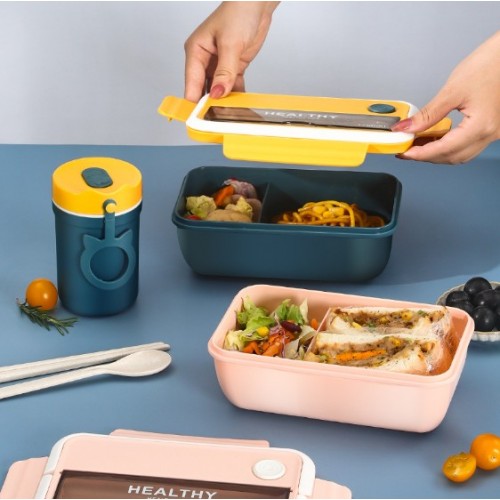 Lonchera bento multifuncional con diseño práctico y moderno, ideal para transportar alimentos de forma cómoda y organizada- Por Mayoreo FH137 Lonchera bento multifuncional con diseño práctico y moderno, ideal para transportar alimentos de forma cómoda y organizada- Por Mayoreo FH137