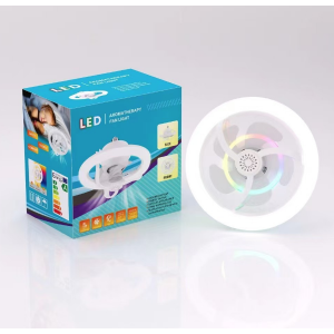 Ventilador de techo RGB con luz LED y función de aromaterapia, ideal para refrescar habitaciones, salas, recámaras, oficinas y espacios interiores-  Por mayoreo 