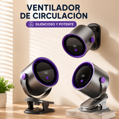 Ventilador de circulación multifuncional diseñado para ofrecer flujo de aire potente y silencioso en cualquier espacio- Por mayoreo 