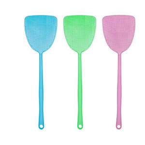 Matamoscas plástico manual, ligero y práctico para uso en casa o cualquier espacio donde se requiera controlar insectos voladores- Por Mayoreo HC0186