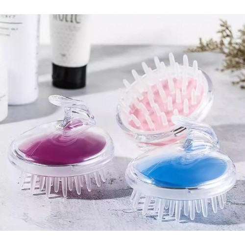 Cepillo masajeador de silicón para cuero cabelludo, ideal para limpieza capilar, masaje y uso con shampoo. Por Mayoreo HC0272 Cepillo masajeador de silicón para cuero cabelludo, ideal para limpieza capilar, masaje y uso con shampoo. Por Mayoreo HC0272
