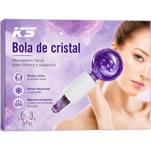 Rodillo Facial Eléctrico con Bola de Cristal para Relajación y Belleza y reducción de tensión facial- Por mayoreo 