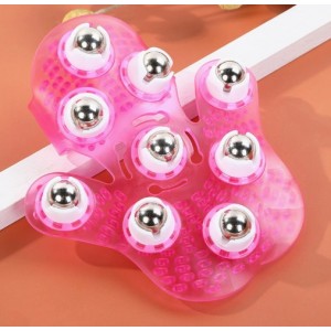 Masajeador Manual Corporal de Palma con Nueve Perlas 360°, ieal para masaje relajante y cuidado personal - Por Mayoreo LY079