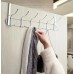Perchero metálico para puerta con múltiples ganchos, ideal para colgar ropa, toallas, bolsos, mochilas, llaves o accesorios sin necesidad de perforar. por Mayoreo P-11984