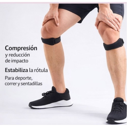 Banda ajustable para rótula diseñada para brindar compresión y estabilidad durante actividades deportivas. Por Mayoreo P-12187