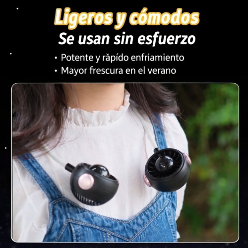 VENTILADOR DE CUELLO PORTÁTIL, VENTILADOR DE CUELLO, DIFERENTES COLORES, MAYOREO. 