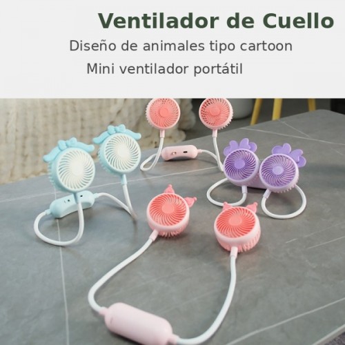 VENTILADOR DE CUELLO CON DISEÑOS, VENTILADOR DE CUELLO, DIFERENTES COLORES, MAYOREO. 