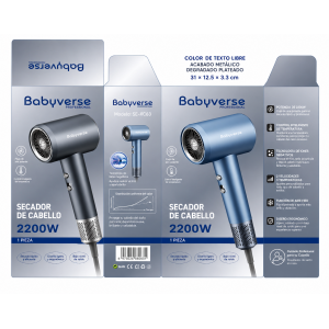 Secador de Cabello con Diseño Ergonómico y Potencia Superior de Alto Rendimiento-  Por mayoreo