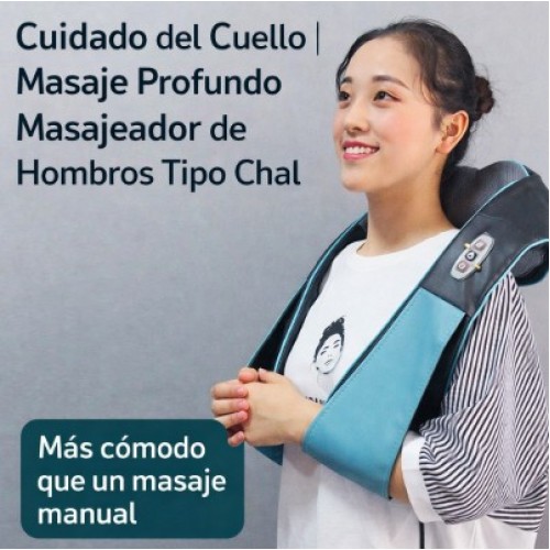 Masajeador Cervical y de Hombros Eléctrico Tipo Chal con Masaje Profundo – Relajación Muscular – Por mayoreo SF-70