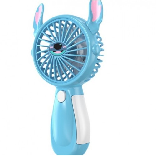 Mini ventilador portátil recargable con orejitas, compacto, ligero y práctico para uso diario. Por Mayoreo SL6605S
