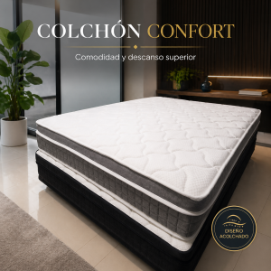 Colchón acolchado con diseño moderno y cómodo, ideal para recámaras, hoteles, departamentos- 100×190×25 cm Por mayoreo