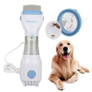Cepillo eléctrico removedor de pulgas, ideal para perros y gatos. Ayuda a eliminar los polvo y residuos del pelaje de forma práctica y segura- por mayoreo 