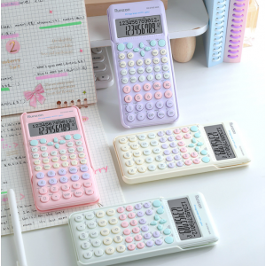 Calculadora científica multifunción con pantalla de doble línea y diseño pastel, ideal para estudiantes y profesionales- Por mayoreo