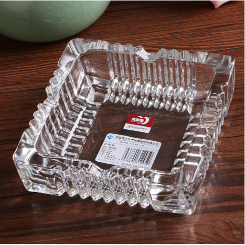 Cenicero Decorativo de Cristal con Diseño Elegante y duradero. Diseñado para evitar manchas y residuos.- Por mayoreo 
