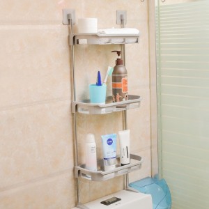 Estante organizador de varios niveles, ideal para aprovechar espacios en baño. Diseñado para colocar artículos de higiene. Por Mayoreo  ZE-1821