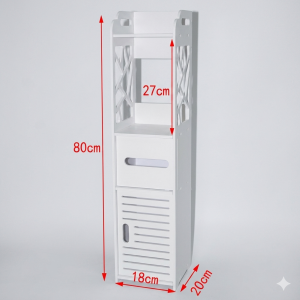 Organizador de baño vertical para colocar sobre el inodoro, ideal para aprovechar mejor el espacio en baños pequeños- Por Mayoreo ZE-2414
