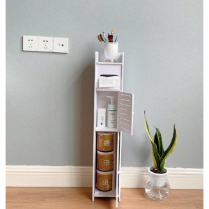 Organizador delgado para baño de 80 cm con compartimentos y diseño compacto. Ideal para espacios reducidos  Por Mayoreo ZE-2416