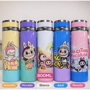 Termo infantil acero inoxidable de 800ml diseños cartoon- Por Mayoreo ZH-825