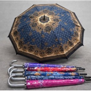 Sombrilla elegante tipo vintage reforzada con diseño decorativo-  Ideal para protección contra el sol o lluvia ligera. Por Mayoreo ZHY-93