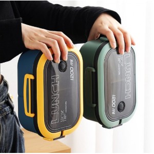 Lonchera portátil tipo maletín con diseño compacto, moderno y práctico, ideal para transportar alimentos, snacks, frutas, comida preparada o lunch diario- Por mayoreo