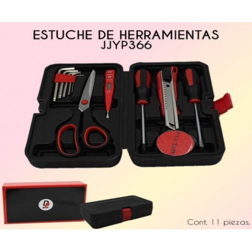 Caja de herramientas con 12pzs JJYP366