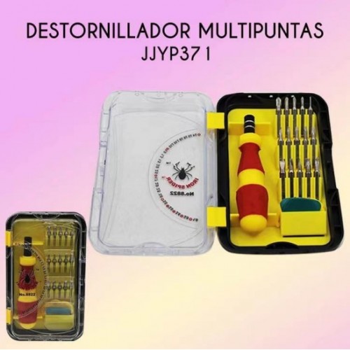 Estuche de herramientas con destornillador multipuntas JJYP371