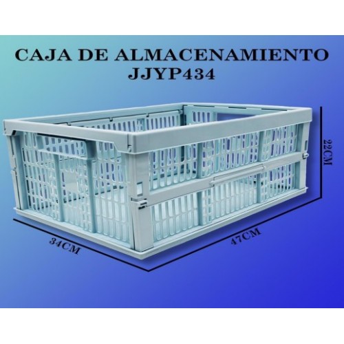 Canasta plegable grande de almacenamiento azul JJYP434