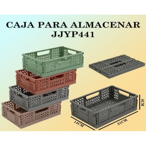 Caja para almacenar plegable de 21.3*14.4*8.4cm en rosa/negro/gris/verde/surtido JJYP441