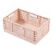 Caja para almacenar plegable de 21.3*14.4*8.4cm en rosa/negro/gris/verde/surtido JJYP441