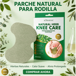 Parche Herbal Natural para Rodilla KORMESIC - 12 Parches de Hierbas con Calor Suave - Alivio Prolongado - Fórmula 100% Natural