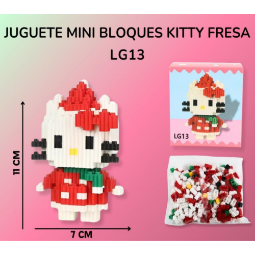 Mini Bloques De Construccion Juguetes Armables KITTY FRESITA LG13