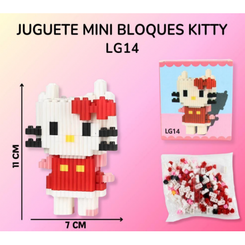 Mini Bloques De Construccion Juguetes Armables KITTY LG14