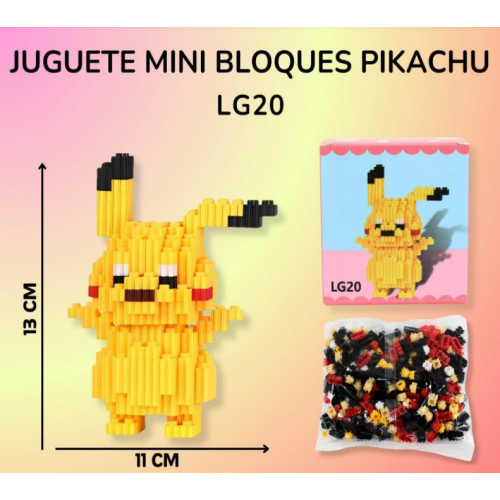 Mini Bloques De Construccion Juguetes Armables PIKACHU LG20