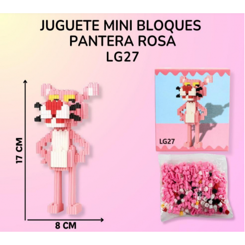 Mini Bloques De Construccion Juguetes Armables PANTERA ROSA LG27