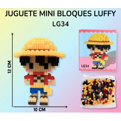 Mini Bloques De Construccion Juguetes Armables LUFFY LG34