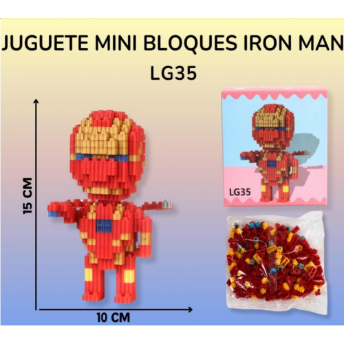 Mini Bloques De Construccion Juguetes Armables IRON MAN LG35