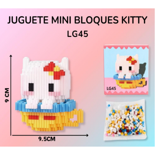 Mini Bloques De Construccion Juguetes Armables HELLO KITTY LG45