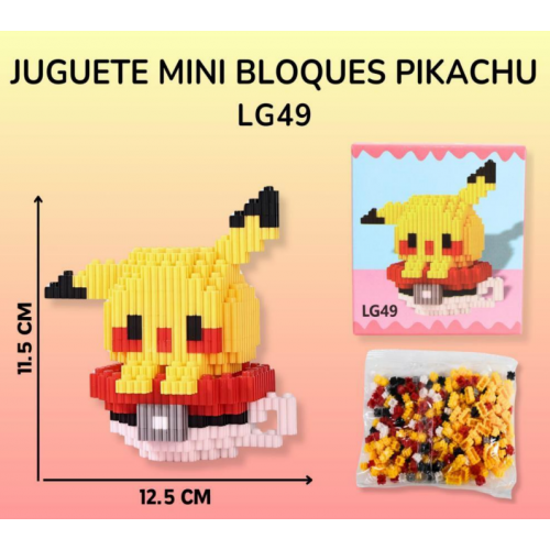 Mini Bloques De Construccion Juguetes Armables PIKACHU LG49