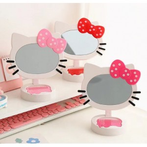 Compra el espejo de mesa Hello Kitty con luz LED, perfecto para maquillaje y decoración venta al por mayor MMKT 01