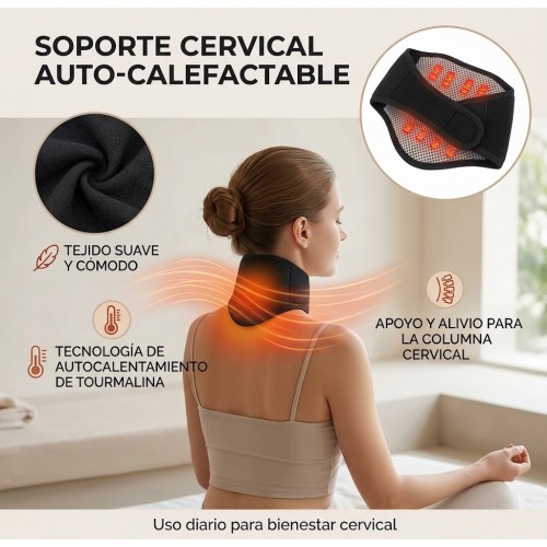 Almohadilla térmica para cuello con diseño ajustable y cómodo. Ideal para brindar sensación de calor en la zona cervical, uso en casa, oficina o descanso.