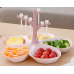 Plato para aperitivo y frutas decorativo con palillos PMY-16049