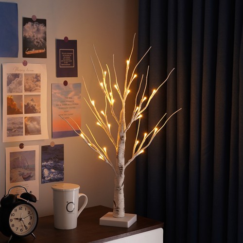 Árbol con Luces LED para decorar de 60cm, con 32 leds USB o PILAS SDD1187